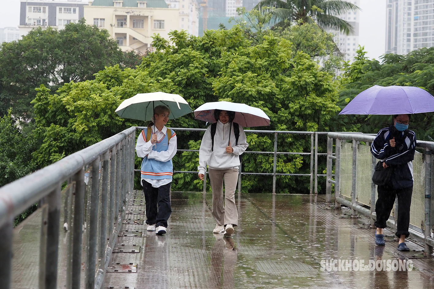 Người dân Thủ đô đi làm trong mưa rét sáng đầu tuần- Ảnh 4.