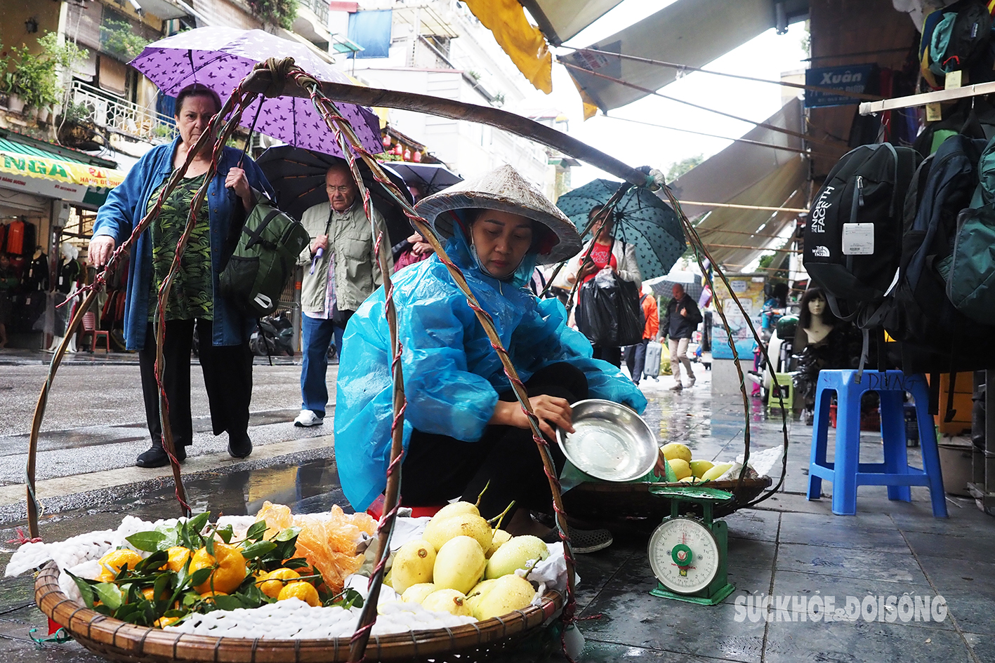 Những phụ nữ dầm mưa mưu sinh trong gió lạnh đầu mùa - Ảnh 4.