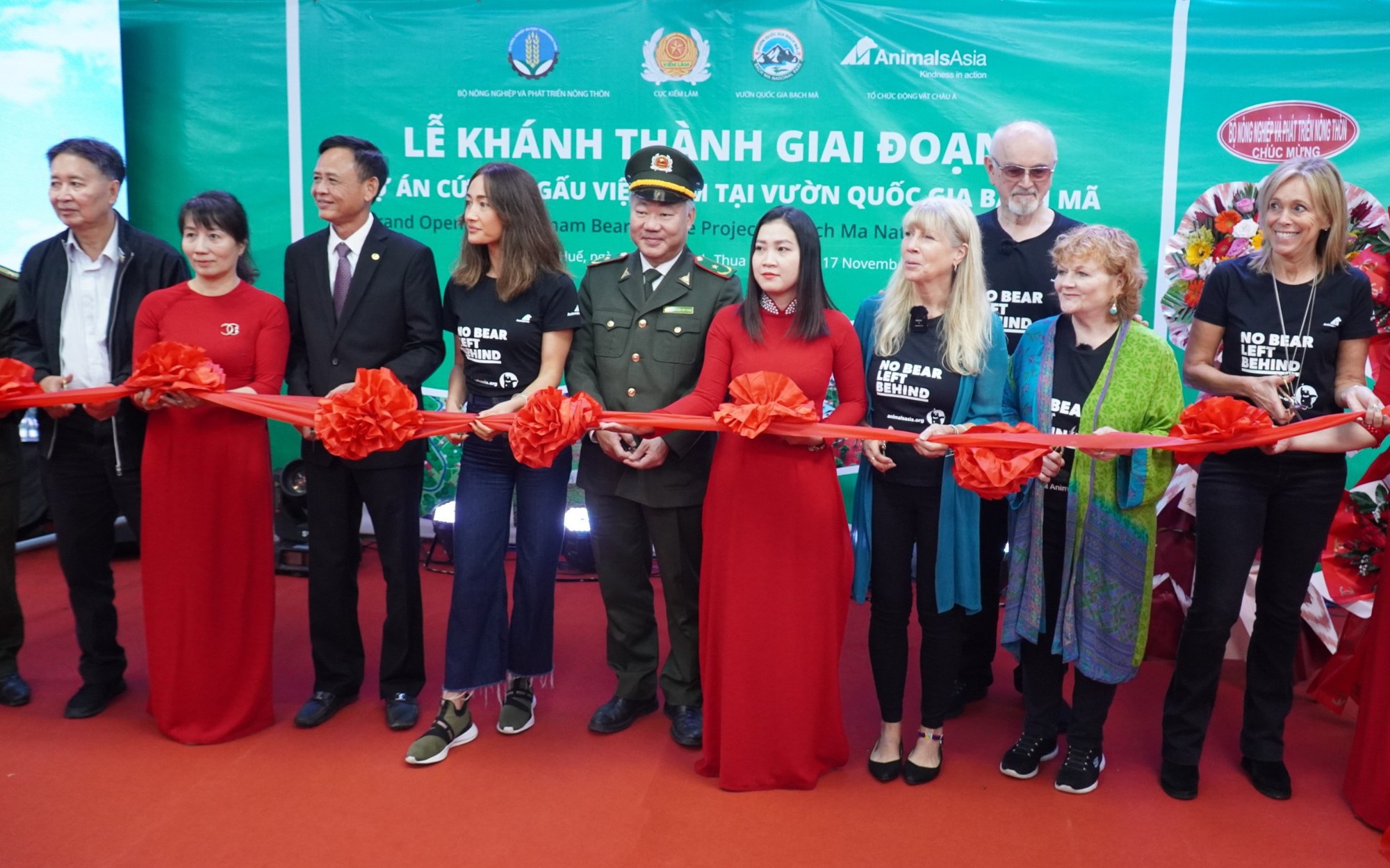 Khánh thành giai đoạn I Trung tâm cứu hộ gấu Việt Nam tại vườn quốc gia Bạch Mã