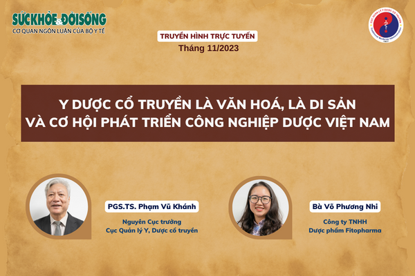 Truyền hình trực tuyến: Y dược cổ truyền là văn hoá, là di sản và cơ hội phát triển công nghiệp dược Việt Nam- Ảnh 1.