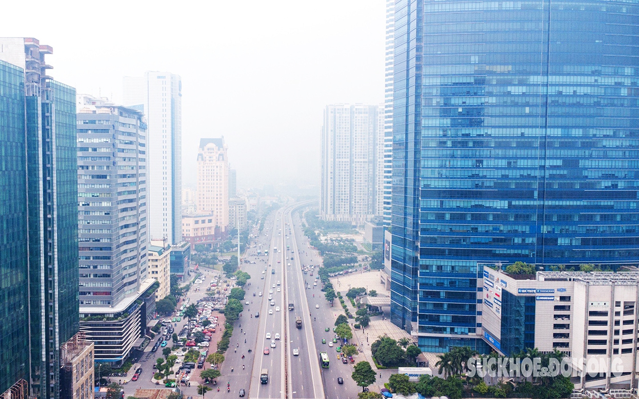 Ô nhiễm không khí, Hà Nội mịt mù nhìn từ trên cao