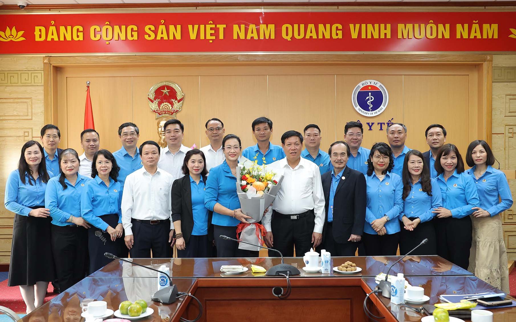 Bộ Y tế gặp mặt đoàn đại biểu ngành y tế dự Đại hội XIII Công đoàn Việt Nam