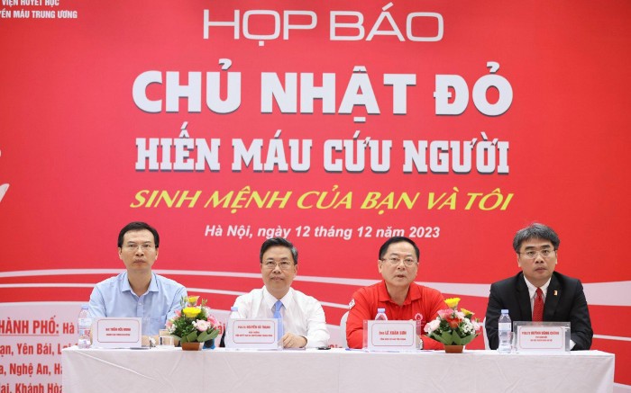 Dự kiến tiếp nhận 50.000 đơn vị máu tại Chủ nhật đỏ lần thứ 16 phục vụ điều trị dịp Tết