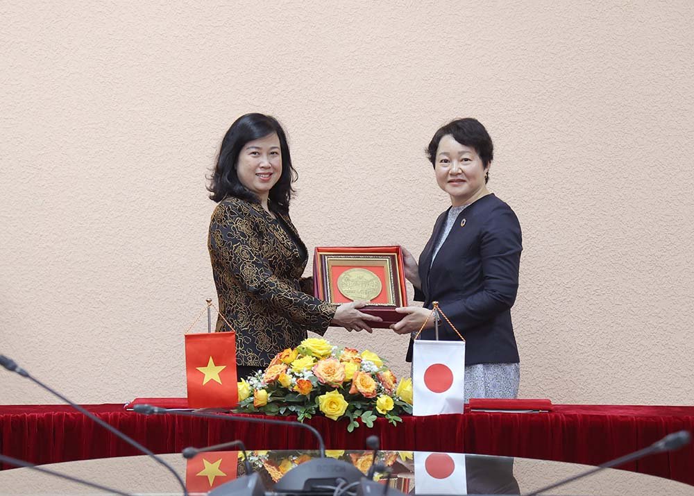 Bộ trưởng Đào Hồng Lan tiếp Vụ trưởng Vụ Phát triển nguồn nhân lực JICA Tokyo- Ảnh 4.