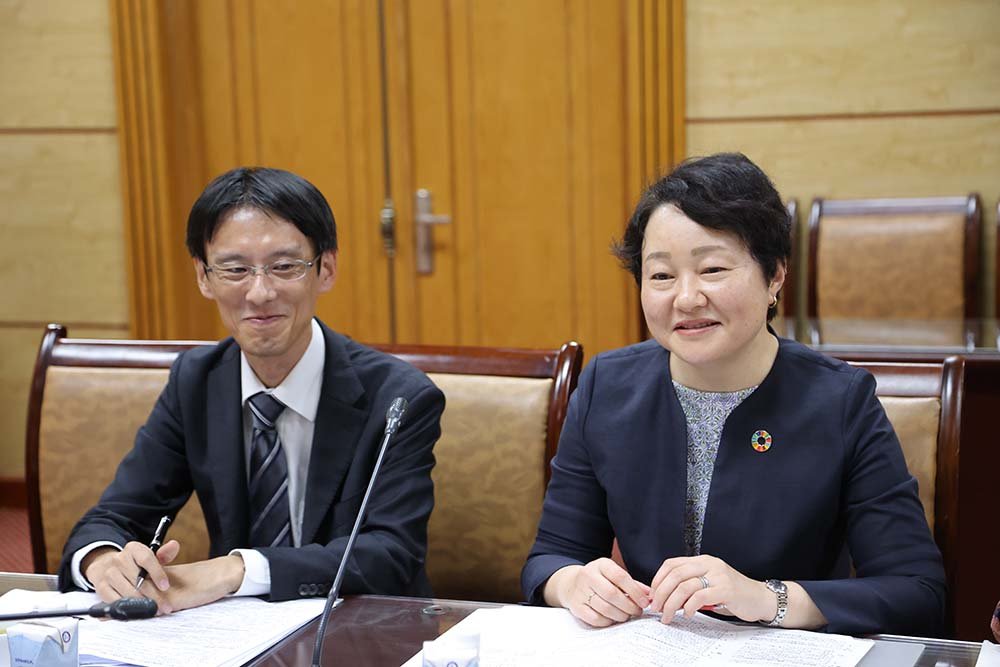 Bộ trưởng Đào Hồng Lan tiếp Vụ trưởng Vụ Phát triển nguồn nhân lực JICA Tokyo- Ảnh 2.