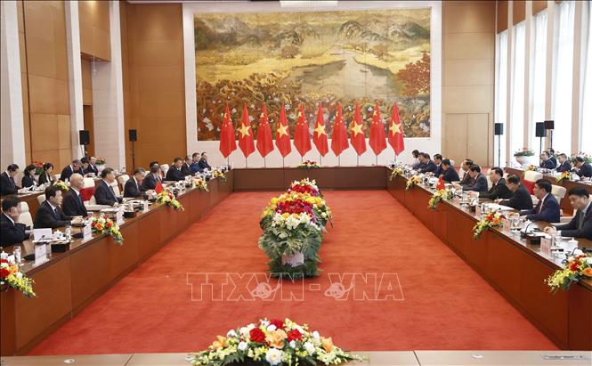 Chủ tịch Quốc hội Vương Đình Huệ hội kiến Tổng Bí thư, Chủ tịch nước Trung Quốc Tập Cận Bình- Ảnh 4.