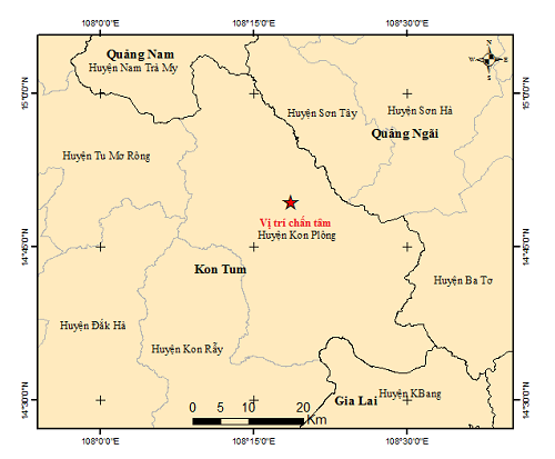 Đêm qua Kon Tum động đất mạnh 4 độ richter- Ảnh 2.
