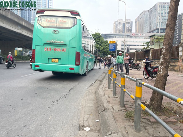 Hà Nội: Hàng loạt xe khách 'họp chợ' trên đường- Ảnh 8.