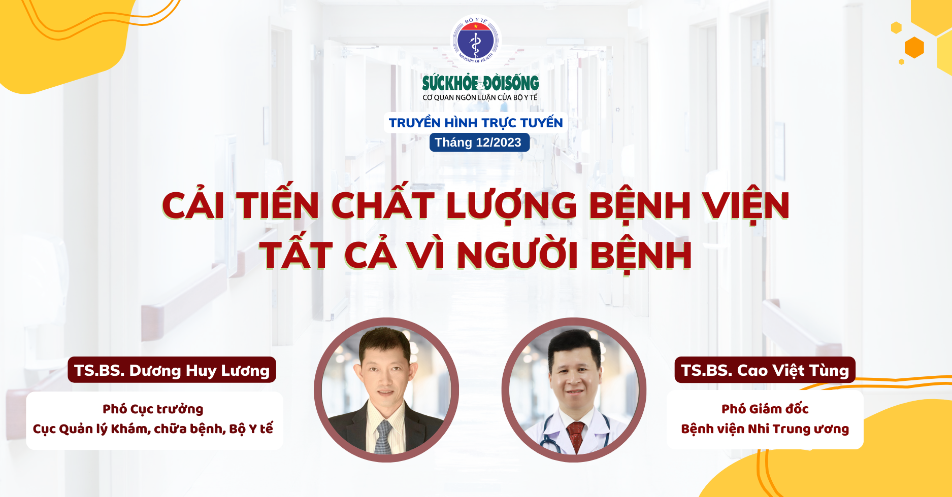 Truyền hình trực tuyến: 'Cải tiến chất lượng bệnh viện – tất cả vì người bệnh'- Ảnh 1.