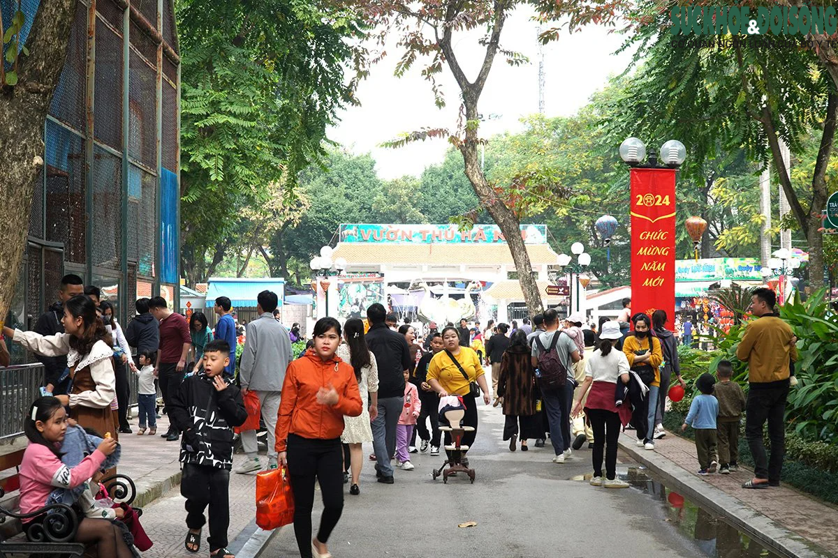 Hà Nội: Thời tiết đẹp, cả nghìn người đưa trẻ tới vườn thú dịp Tết Dương lịch- Ảnh 2.
