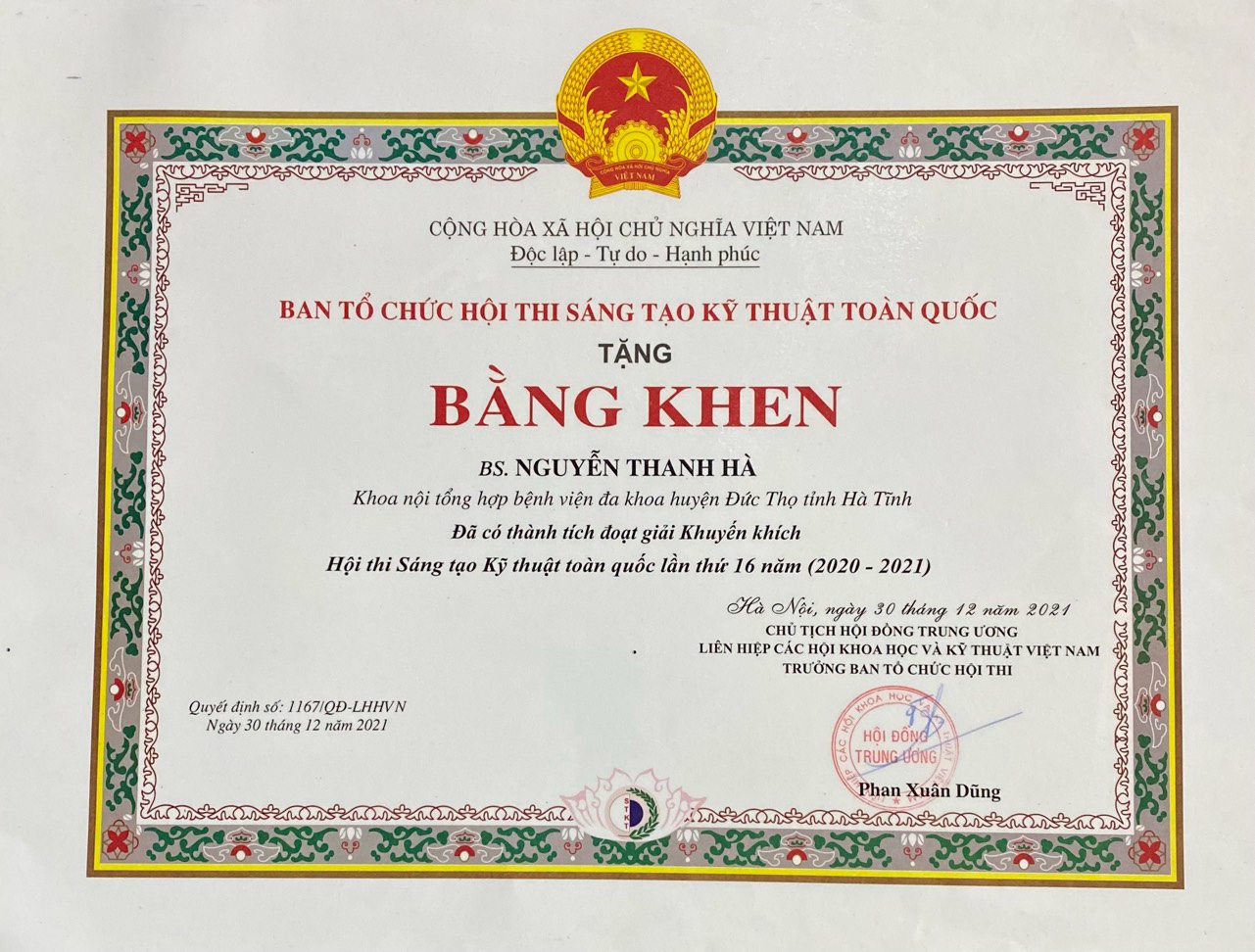 Sáng kiến của bác sỹ ở Hà Tĩnh được ghi vào Sách vàng Sáng tạo Việt Nam- Ảnh 5.