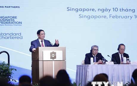 Thủ tướng Phạm Minh Chính dự Diễn đàn Doanh nghiệp Việt Nam-Singapore