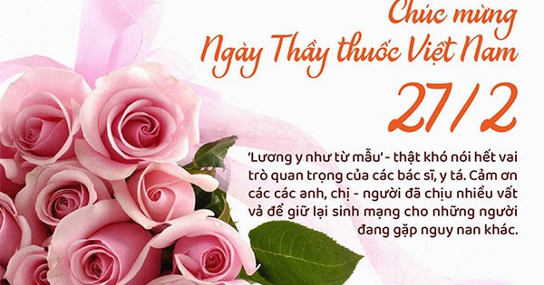 Những mẫu thiệp chúc mừng ngày Thầy thuốc Việt Nam 27/2 online đẹp nhất - Ảnh 1.