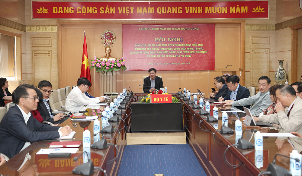 Hội nghị nghiên cứu, học tập, quán triệt nội dung Cuốn sách của Tổng Bí thư Nguyễn Phú Trọng  - Ảnh 7.