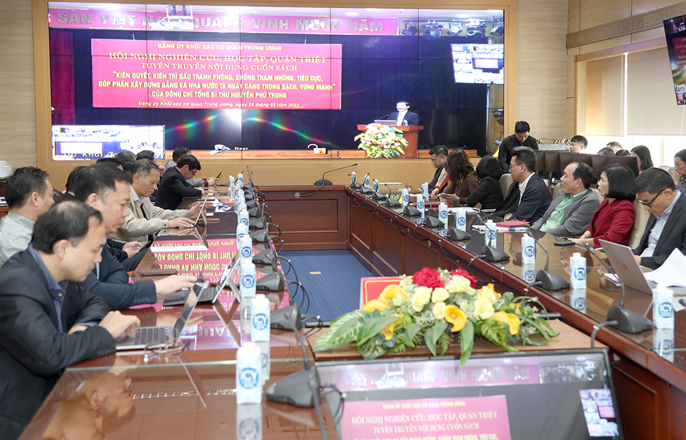 Hội nghị nghiên cứu, học tập, quán triệt nội dung Cuốn sách của Tổng Bí thư Nguyễn Phú Trọng  - Ảnh 6.