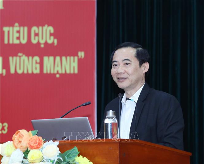 Hội nghị nghiên cứu, học tập, quán triệt nội dung Cuốn sách của Tổng Bí thư Nguyễn Phú Trọng  - Ảnh 4.