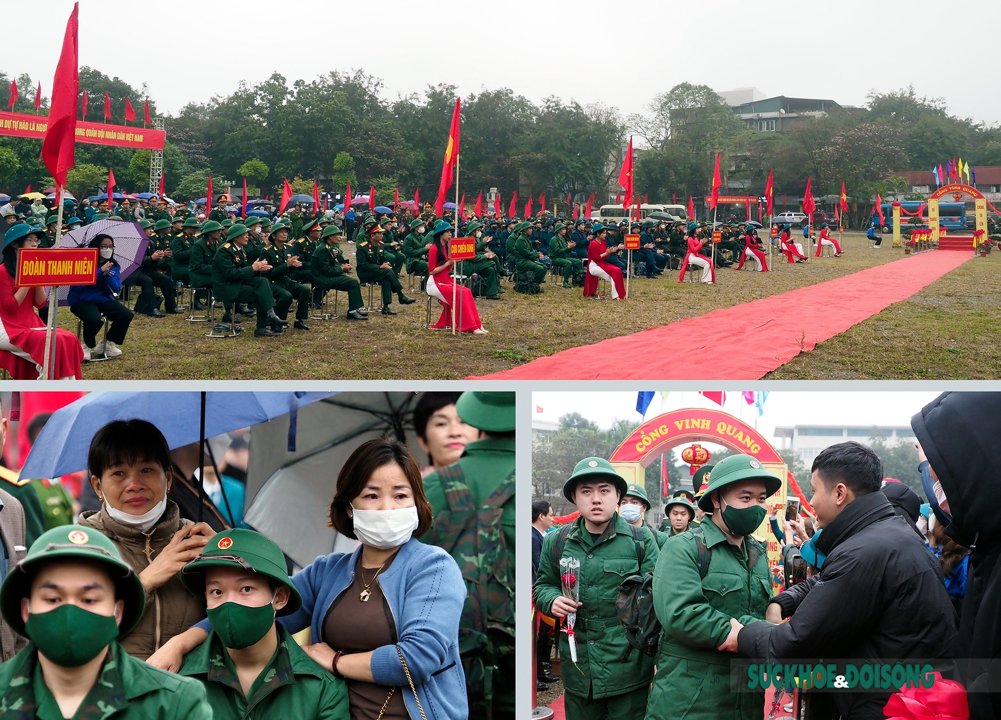 Tân binh Thủ đô bịn rịn chia tay người thân lên đường nhập ngũ - Ảnh 2.