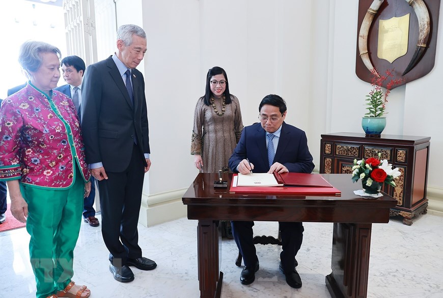 Thủ tướng Phạm Minh Chính hội đàm với Thủ tướng Singapore Lý Hiển Long - Ảnh 5.