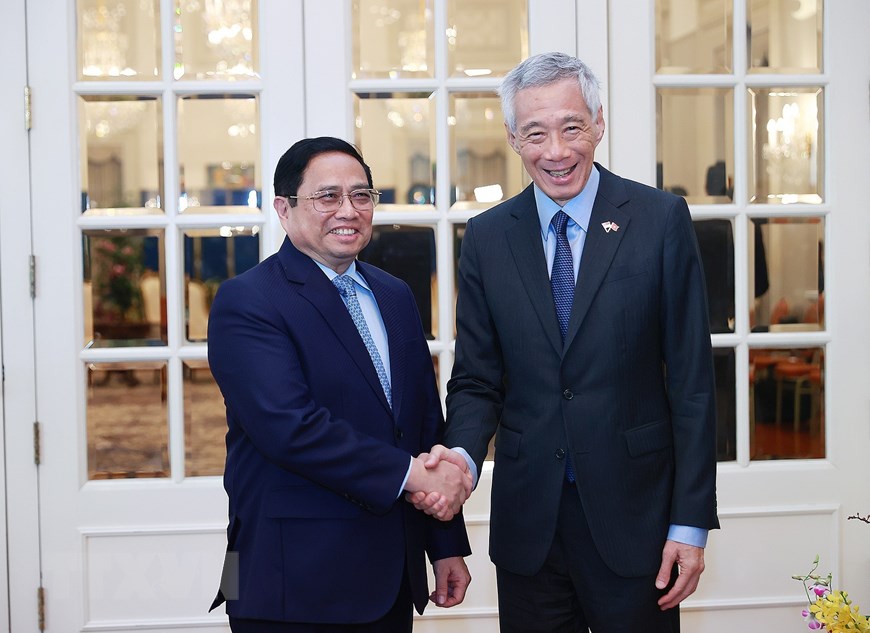 Thủ tướng Phạm Minh Chính hội đàm với Thủ tướng Singapore Lý Hiển Long - Ảnh 6.