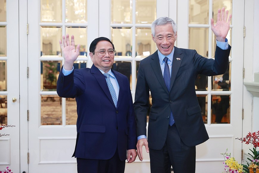 Thủ tướng Phạm Minh Chính hội đàm với Thủ tướng Singapore Lý Hiển Long - Ảnh 7.