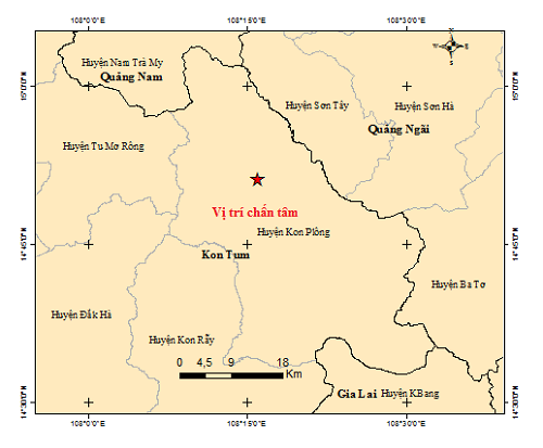 Kon Tum động đất tăng lên 3.4 độ - Ảnh 2.