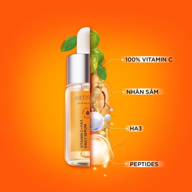 Da khỏe đẹp nhờ vitamin C & HA - Ảnh 2.
