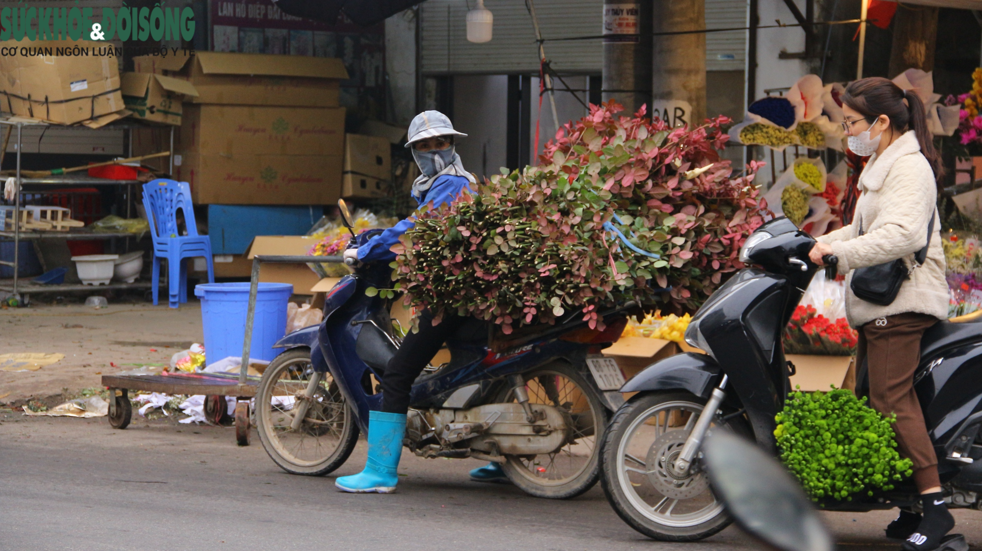 Tiểu thương &quot;luôn tay luôn chân&quot; vào ngày 8/3 tại chợ hoa lớn nhất Hà Nội - Ảnh 7.