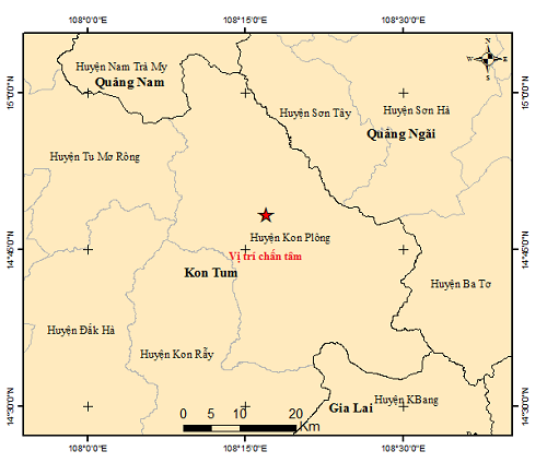 Sáng nay Kon Tum động đất 3.1 độ - Ảnh 2.