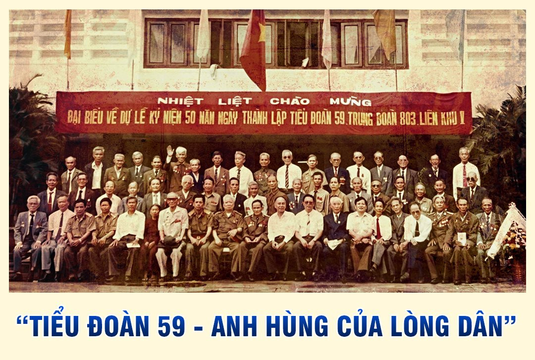 Kỷ niệm 70 năm chiến thắng Vườn Gòn - Đá Bàn: Tiểu đoàn 59 – vang danh khắp chiến trường Liên khu V - Ảnh 1.