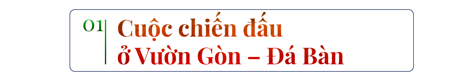 Kỷ niệm 70 năm chiến thắng Vườn Gòn - Đá Bàn (Bài 3): Chiến thắng huyền thoại Vườn Gòn –Đá Bàn - Ảnh 1.