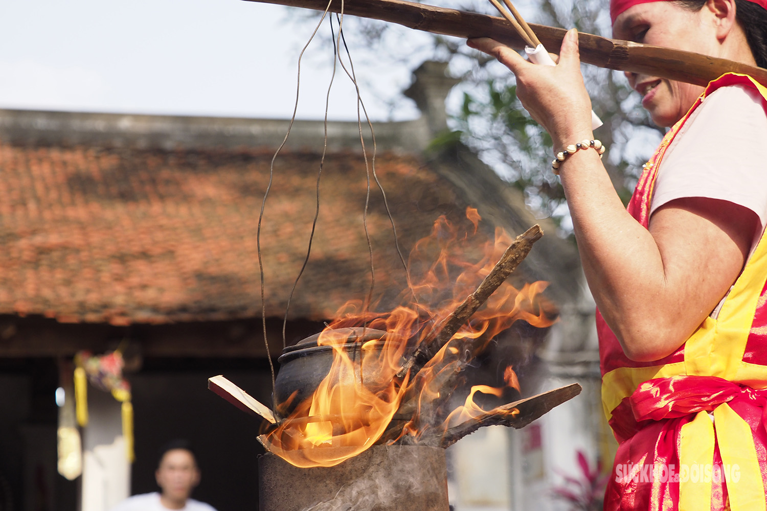 Đặc sắc &quot;vũ điệu&quot; thổi cơm tại lễ hội chùa Láng - Ảnh 7.