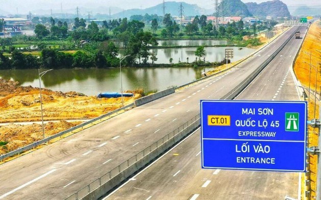 Cao tốc Mai Sơn - Quốc lộ 45 chính thức cho phép ô tô lưu thông 