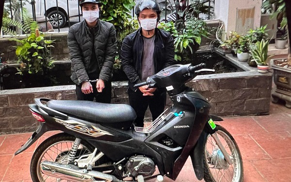 Bắt 2 đối tượng sử dụng xe gian để tiếp tục trộm cắp