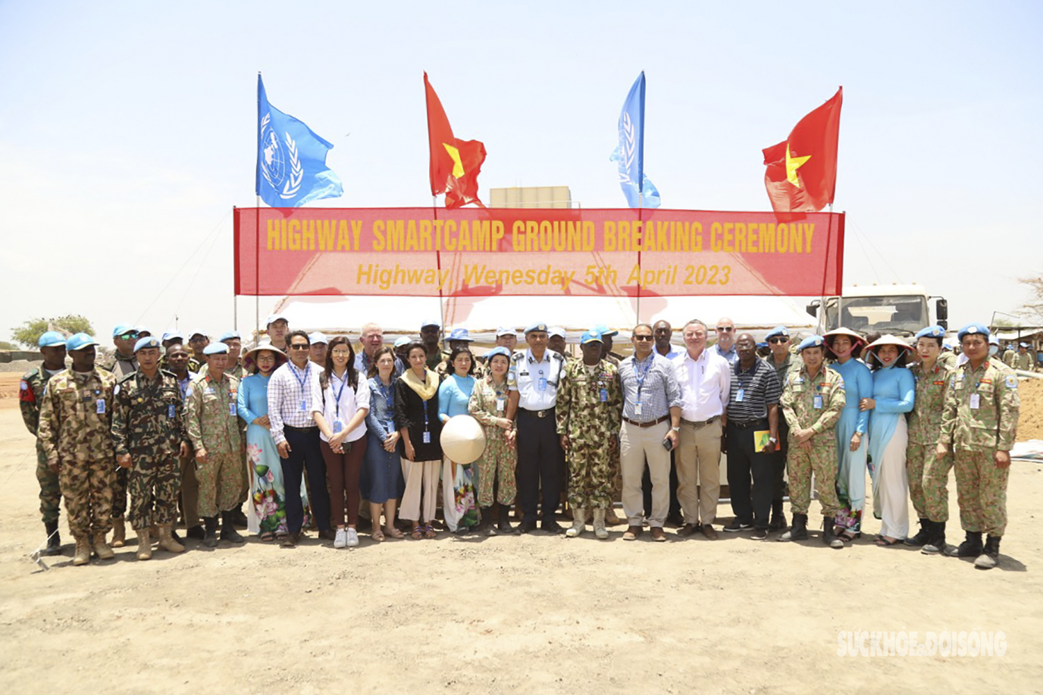 Xây dựng doanh trại thông minh cho đội công binh Việt Nam ở Abyei - Ảnh 1.
