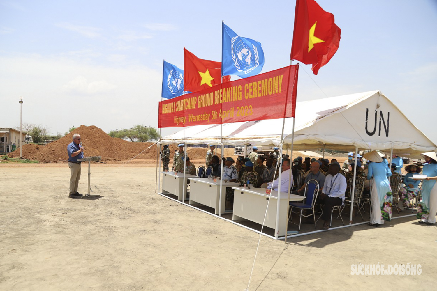Xây dựng doanh trại thông minh cho đội công binh Việt Nam ở Abyei - Ảnh 5.
