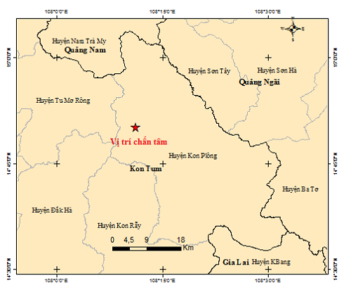 Động đất mạnh nhất từ đầu năm ở Kon Tum - Ảnh 2.