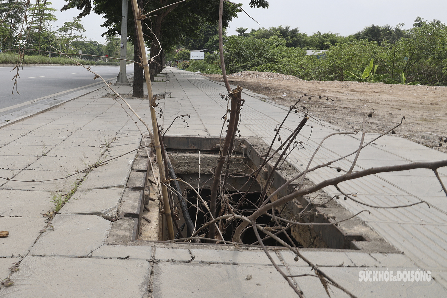 Nhếch nhác hố ga mất nắp - Nguy cơ tiềm ẩn cho người dân - Ảnh 9.