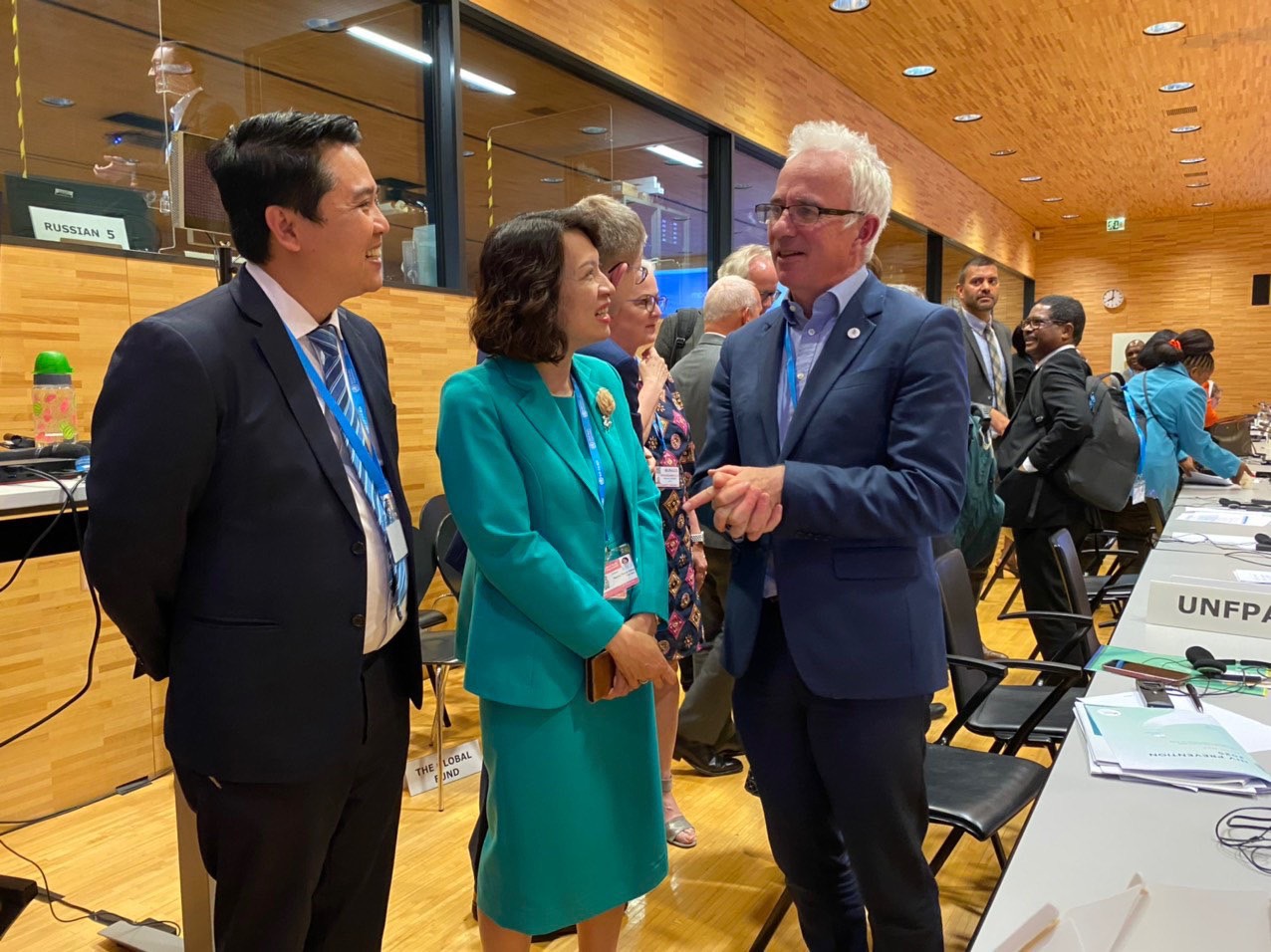 Thứ trưởng Bộ Y tế Nguyễn Thị Liên Hương tham dự Kỳ họp lần thứ 76 Đại hội đồng Y tế Thế giới ở Thụy Sĩ - Ảnh 3.