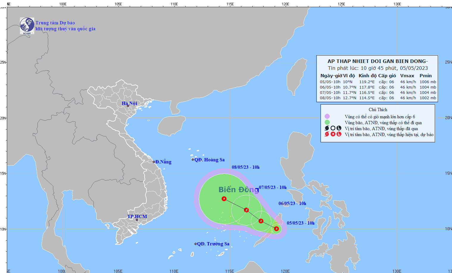 Áp thấp nhiệt đới vào Biển Đông, gió giật cấp 8 - Ảnh 2.