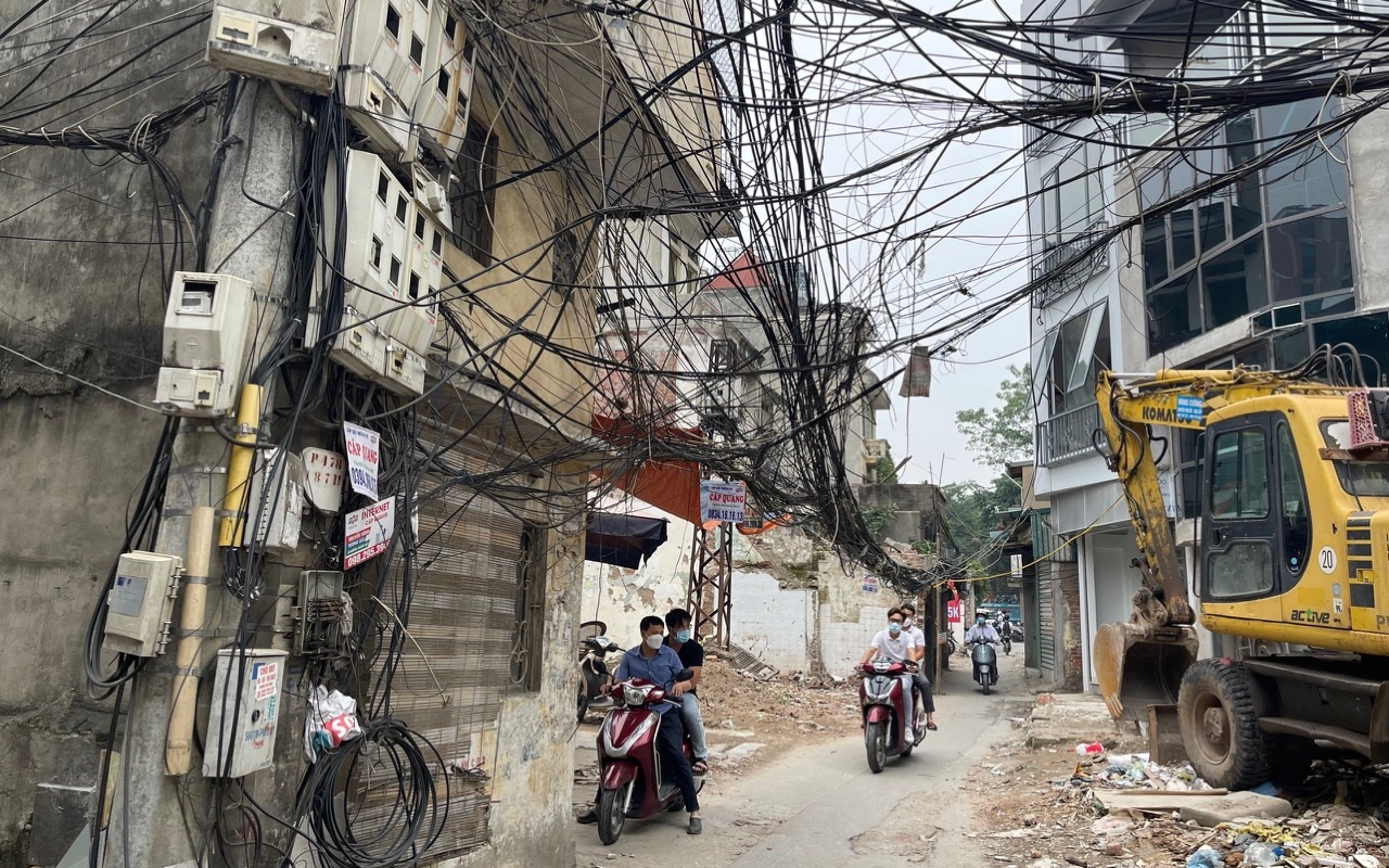 Hà Nội đặt mục tiêu hạ ngầm 100% cáp điện lực, thông tin tại khu vực phát triển đô thị
