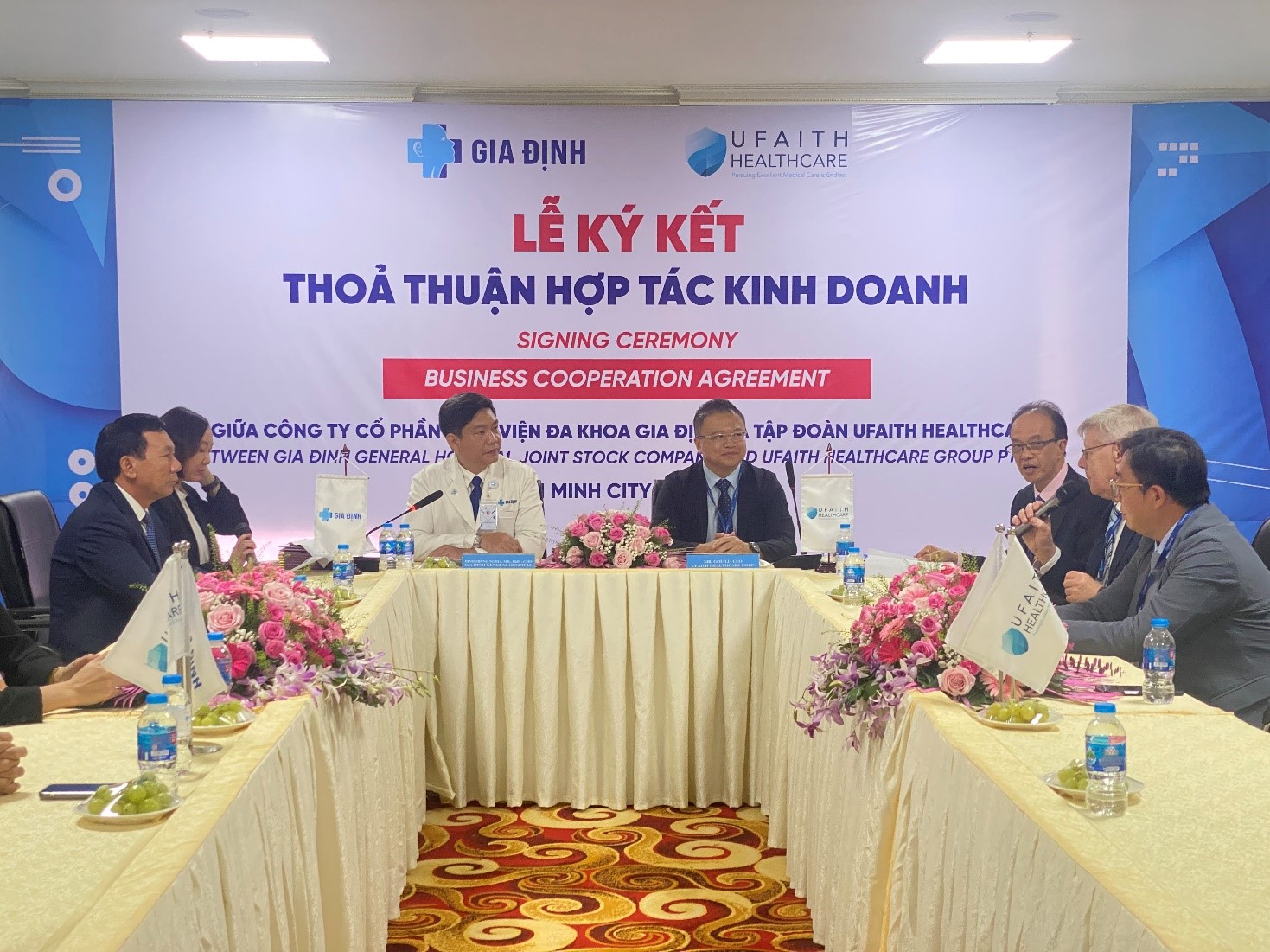 Lễ ký kết hợp đồng giữa Công ty Cổ phần Bệnh viện đa khoa Gia Định với ...