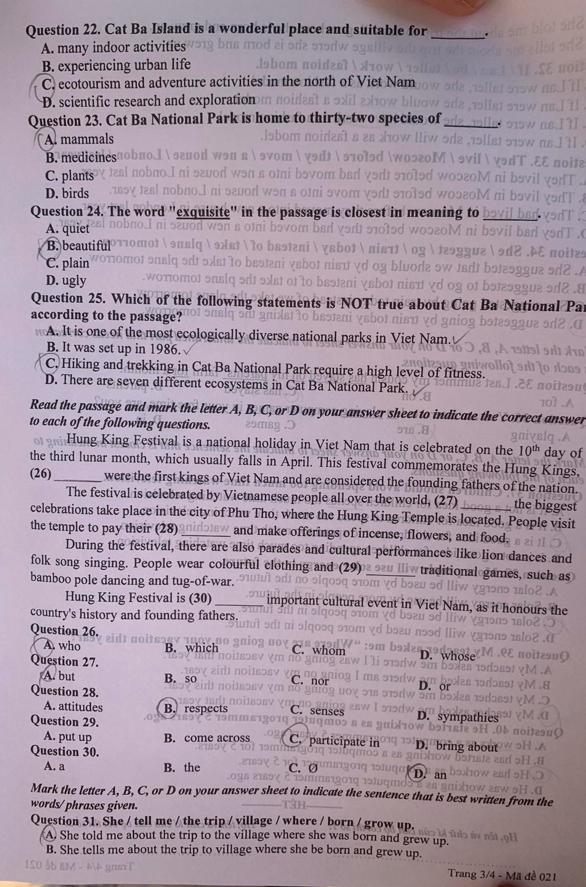 Thi lớp 10 tại Hà Nội: Đề thi và gợi ý đáp án môn tiếng Anh - Ảnh 5.