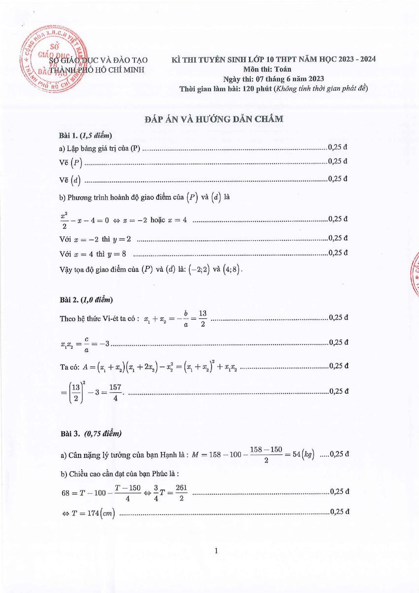 Toàn bộ đáp án chính thức 3 môn thi vào lớp 10 ở TP.HCM - Ảnh 13.