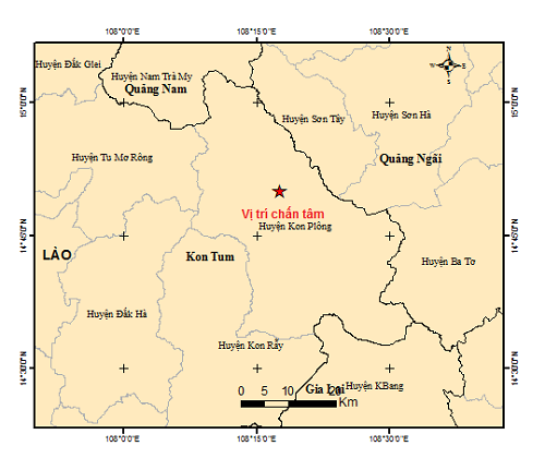 11 trận động đất xảy ra ở Kon Tum trong gần nửa tháng - Ảnh 2.