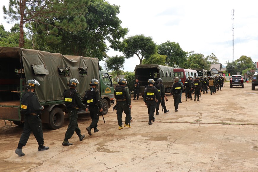 Cận cảnh hiện trường vụ tấn công trụ sở Ủy ban Nhân dân xã ở Đắk Lắk - Ảnh 12.