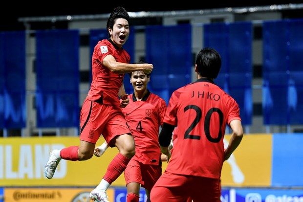 Hàn Quốc đối đầu Nhật Bản ở chung kết 'trong mơ' giải U17 châu Á 2023 - Ảnh 1.