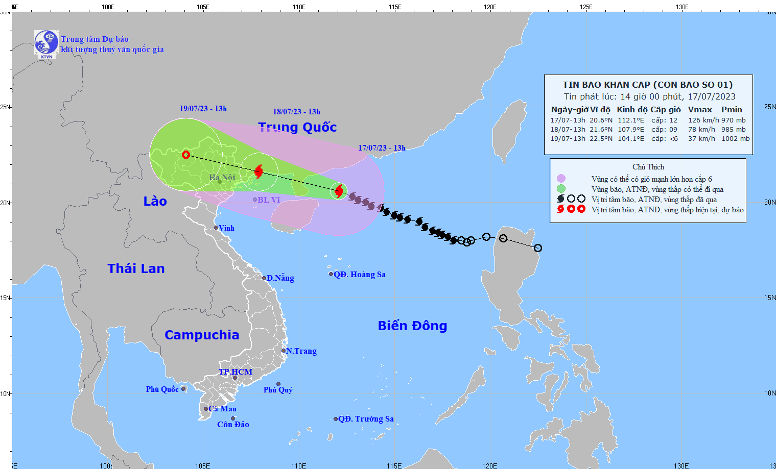 Bão số 1 tiến sát Vịnh Bắc Bộ, hoàn lưu bão bao trùm gần hết Bắc Bộ đến Nghệ An - Ảnh 2.