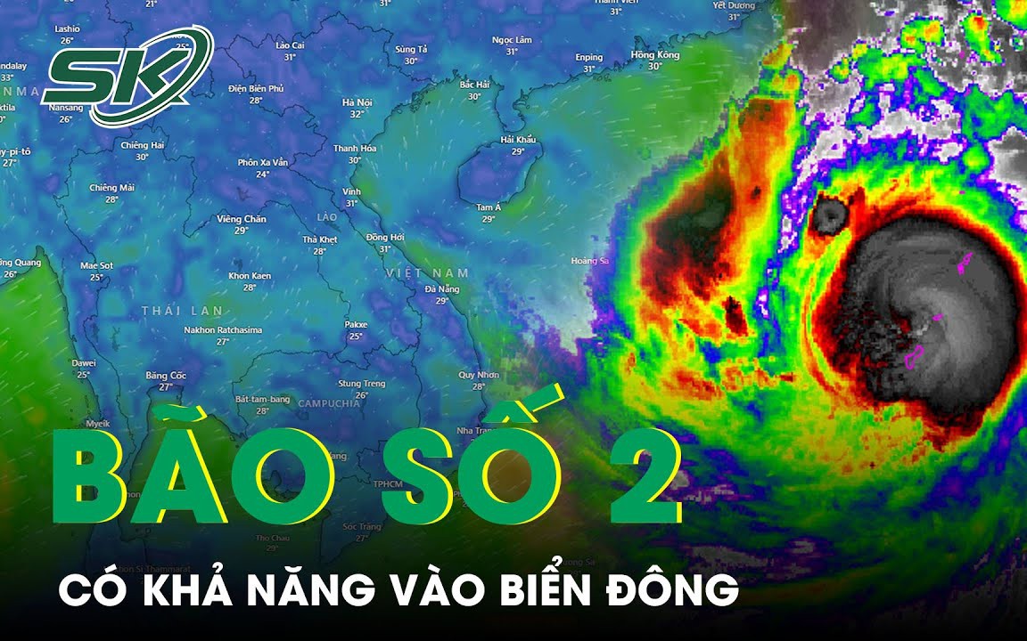 Bão số 2 Doksuri có khả năng đi vào Biển Đông từ ngày 26/7 với sức gió 155km/h