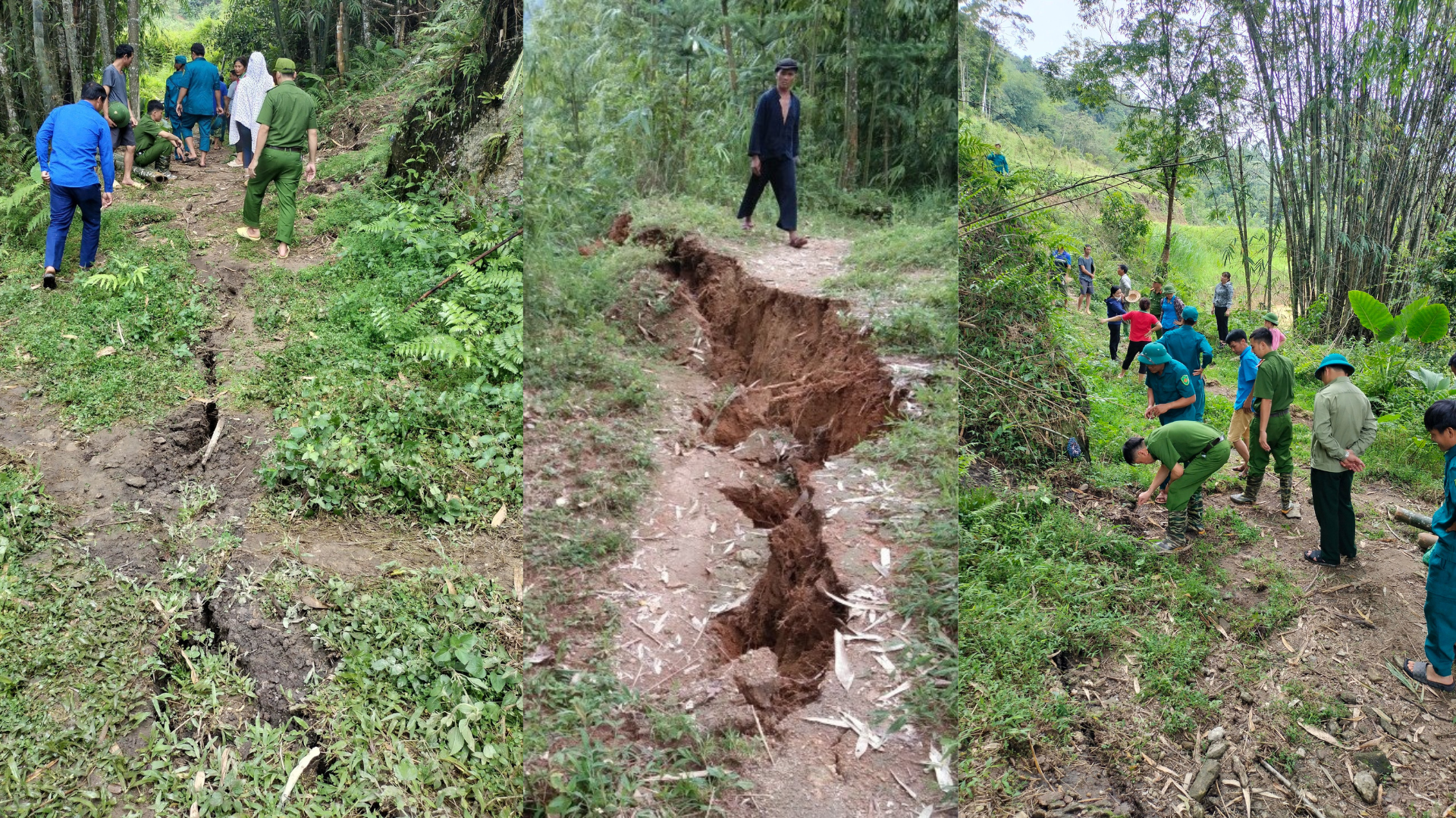 Hà Giang: Sau mưa lớn phát hiện nứt gãy sườn đồi khối lượng ước tính 5000 m3 - Ảnh 2.