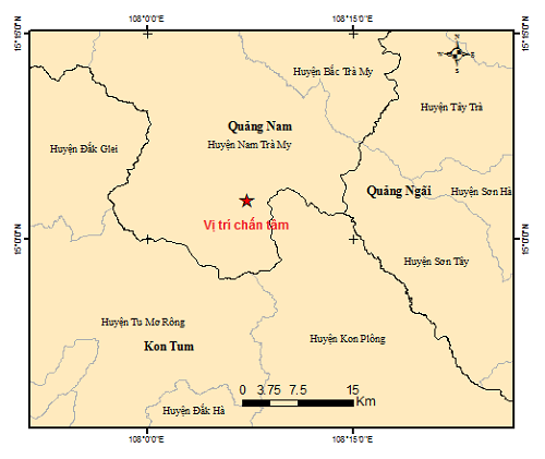 Quảng Nam xảy ra động đất giữa mưa lớn - Ảnh 2.